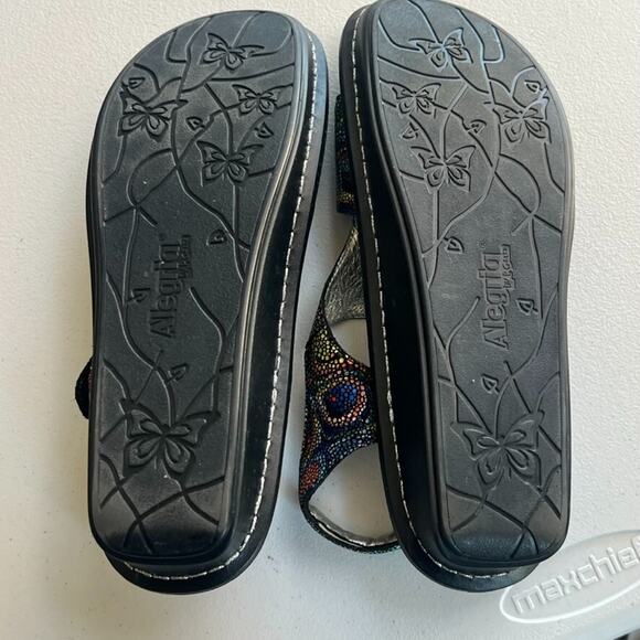 ALEGRIA Sandals Womens Size 11.5-12 42 Viki Rainbow Cyclone Sparkle Comfort - Picture 8 of 12
